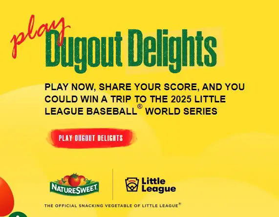 NatureSweet Little League World Series Sweepstakes - Win A Trip For 2 To The 2025 Little League World Series