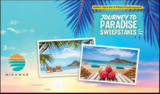 Nekter Juice Bar & Pitaya Foods Journey To Paradise Sweepstakes – Win A Trip For 2 To Miramar Surf Camp Nicaragua
