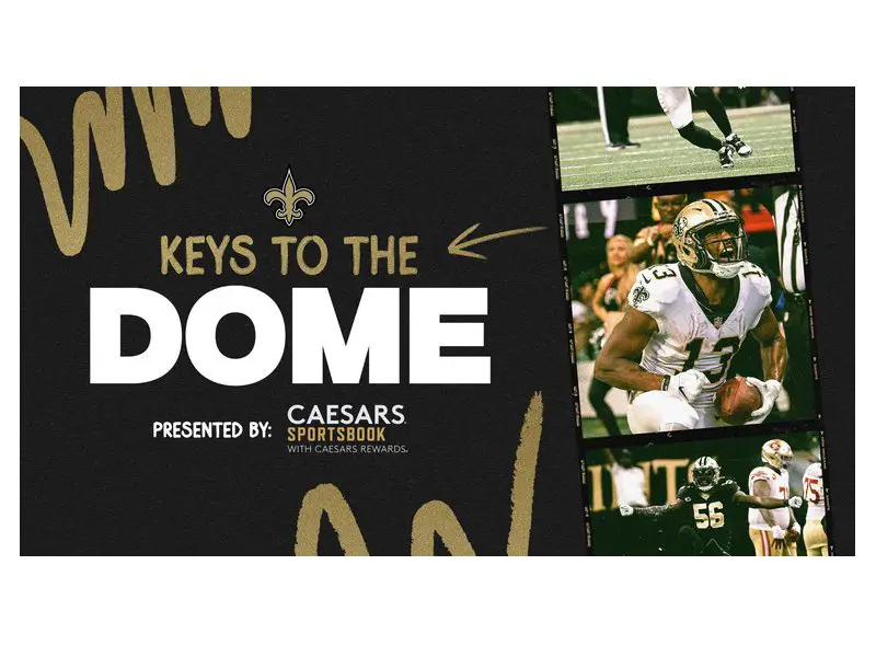 New Orleans Saints Keys To The Dome Sweepstakes - Win 2024 Saints Home Game Tickets & More