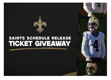 New Orleans Saints Schedule Release Sweepstakes - Win New Orleans Saints 2023 Season Tickets For 2