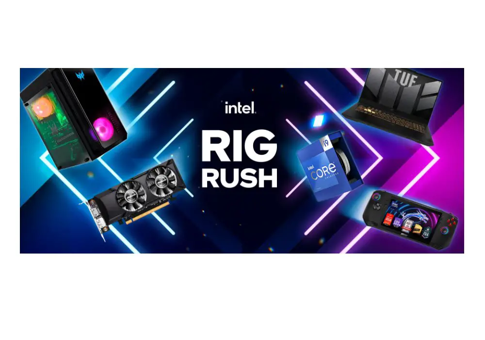 Newegg Intel Rig Rush Custom PC Giveaway - Win A Custom PC Worth $3,700