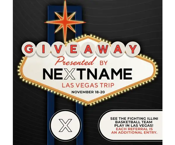 NextName Fighting Illini Las Vegas Trip Giveaway - Win 2 Tickets to the Fighting Illini Basketball Game & More