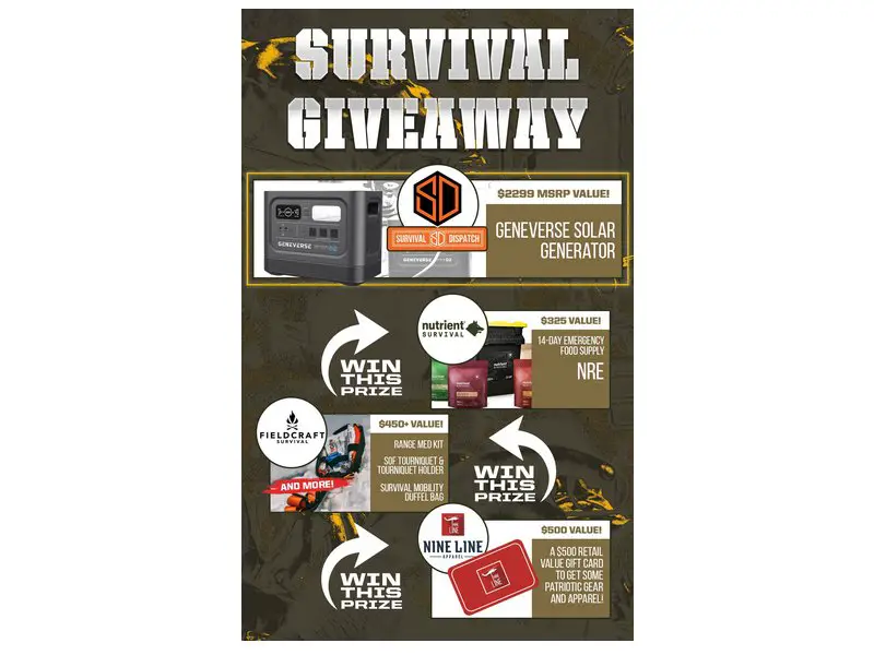 Nine Line Apparel Survival Giveaway - Win A Solar Generator, Outdoor Gear And More