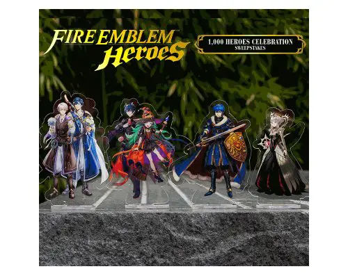 My Nintendo Fire Emblem Heroes 1,000 Heroes Celebration Sweepstakes - Win A Fire Emblem Heroes Character Set (10 Winners)