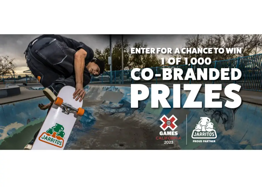 Novamex X Games California X Jarritos Sweepstakes - Win A Mini-Fridge, Skate Deck And More