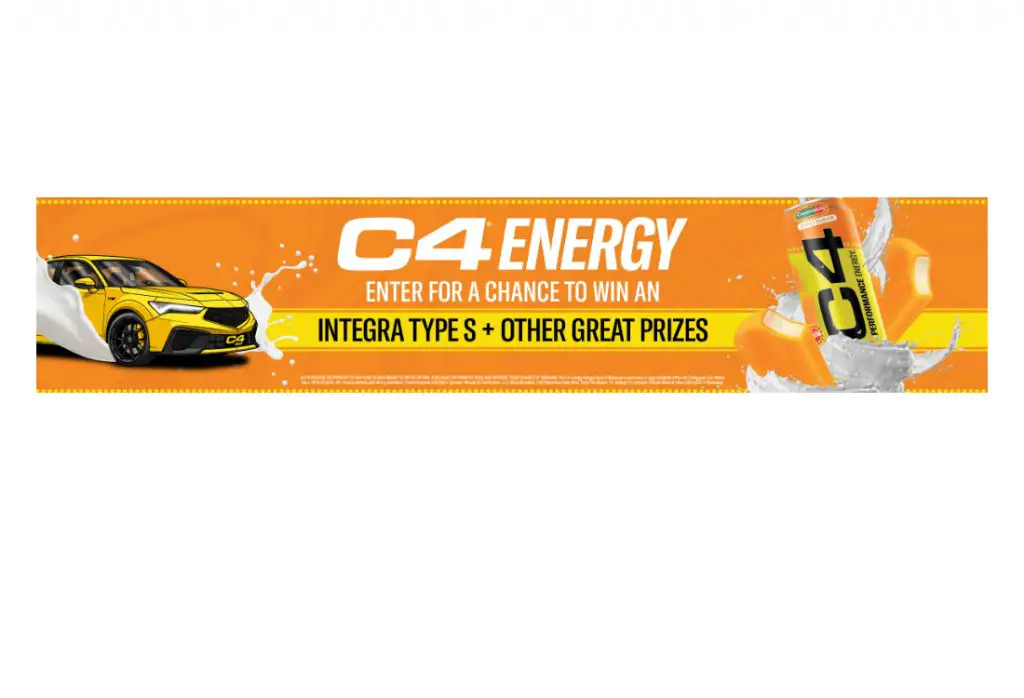Nutrabolt C4 Energy Car Giveaway - Win A Brand New 2024 Acura & More