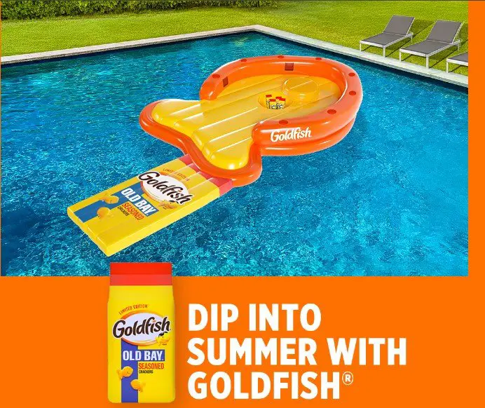 Old Bay + Goldfish Sweepstakes – Win An Old Bay X Goldfish Pool Floatie And More (100 Winners)