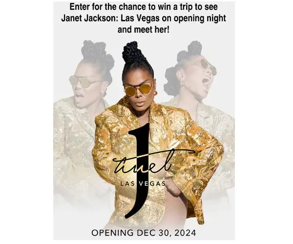 On Air With Ryan Seacrest Janet Jackson Las Vegas Flyaway Sweepstakes - Win A Trip For 2 To Las Vegas & More