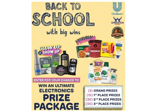 Operation In Touch Back To School Sweepstakes – Win A Tablet PC, Smartwatch, Gift Card, & More (97 People)