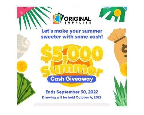 Original Supplies Summer Giveaway - Win $500