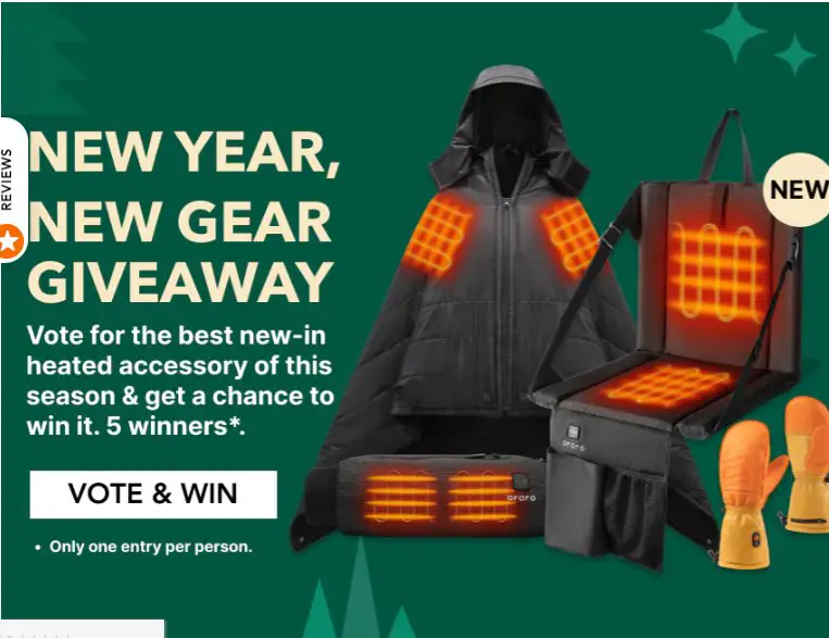 ORORO New Year, New Gear Giveaway - Win A Free ORORO Heated Accessory (5 Winners)