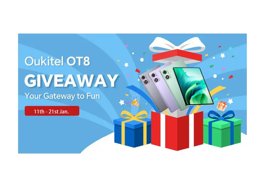 Oukitel OT8 Global Launch Giveaway - Win An Oukitel OT8 Tablet