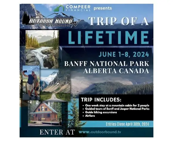 Outdoor Bound TV Trip Of A Lifetime Sweepstakes - Win A Trip For 2 To Banff National Park