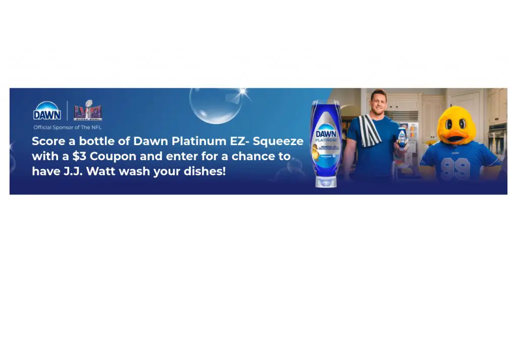 P&G Dawn’s & J.J. Watt’s Ultimate Wash Party Sweepstakes - Win A Wash Party With JJ Watt