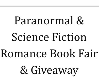 Paranormal & Science Fiction Giveaway