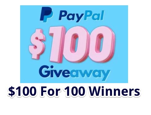 #PayPalPayDay Giveaway - $100 For 100 Winners