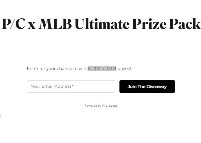 Peace Collective MLB Ultimate Prize Pack Giveaway - Win A $1,200 MLB Prize Package