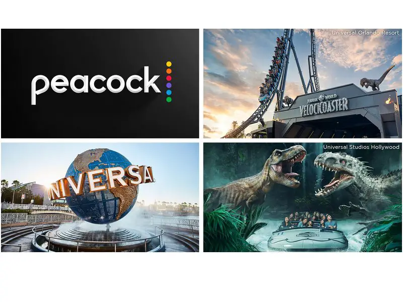 Peacock Dino Destination Vacation Sweepstakes - Win A Trip For Four To Universal Orlando Or Universal Studios Hollywood