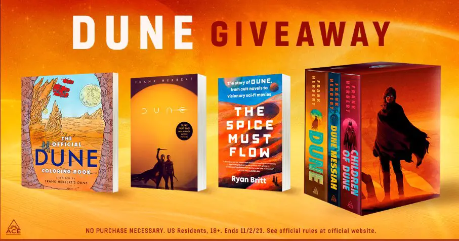 Penguin Random House Dune Sweepstakes – Win A Dune 3-Book Deluxe Boxed Set And A Dune Coloring Book