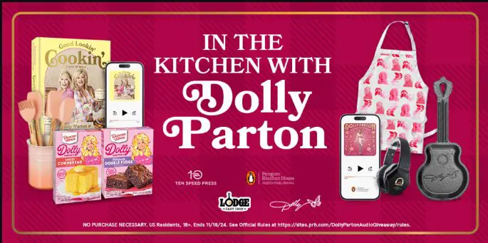 Penguin Random House In the Kitchen with Dolly Parton Giveaway – Win A Pair Of Bluetooth Headphones And A Copy Of Good Lookin’ Cookin’