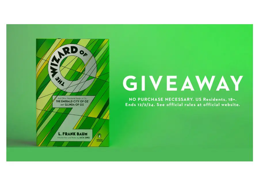 Penguin Random House Wizard Of Oz Sweepstakes - Win Two Collectible Hardcover Copies (10 Winners)