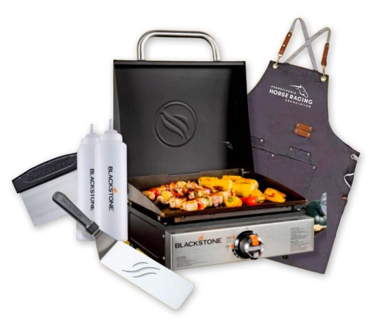 Pennsylvania Horse Racing Sizzling Stakes Sweepstakes – Win A 22″ Blackstone Griddle, Grilling Tools, And More