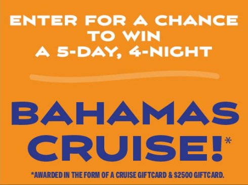 Pepsi Cruise Into Summer Sweepstakes - Win $2,500 Cruise Gift Card & $2,500 Amex Gift Card (6 Winners)