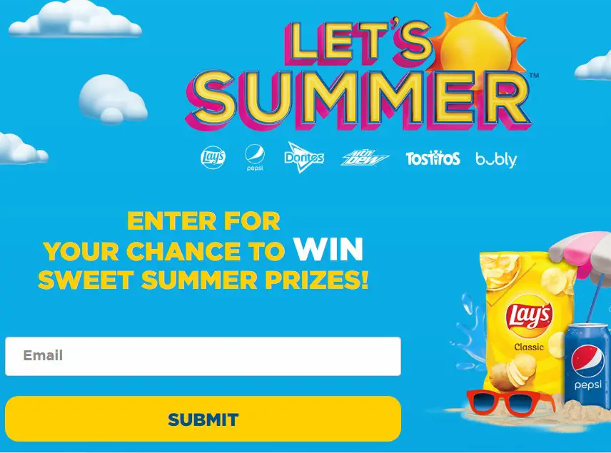 Pepsi Let’s Summer Sweepstakes Over 2000 Prizes