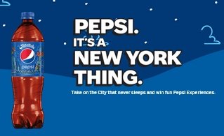 Pepsi NYC Sweepstakes - Win Tickets, Gift Cards and Hotel Reservation in New York City!