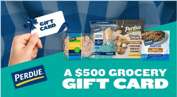 Perdue Back To School Giveaway –  Win A $500 Grocery Card (3 Winners)