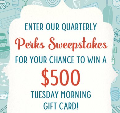 Perks Card Sweepstakes