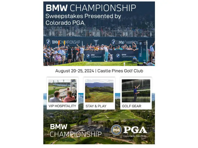 PGA Tour BMW Championship Sweepstakes - Win A Golf Getaway In Denver, Colorado & More
