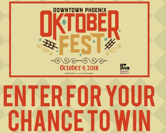 Phoenix Oktoberfest Giveaway