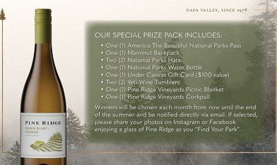 Pine Ridge Parks Sweepstakes - Win National Park Pass Tickets and More!