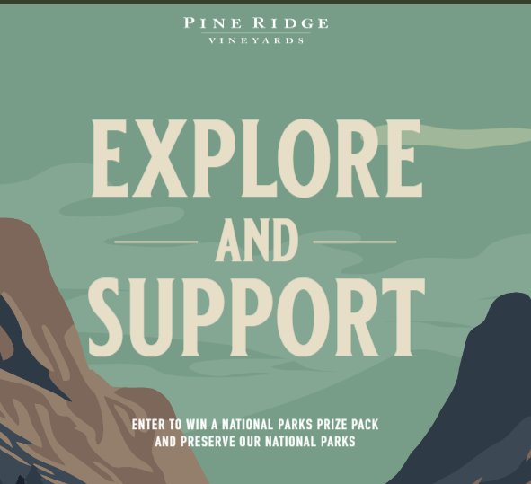 Pine Ridge Vineyards Explore & Support Campaign Sweepstakes – Win A National Parks Pass, A Le Creuset Skillet, A Travel Pack & More (12 Winners)