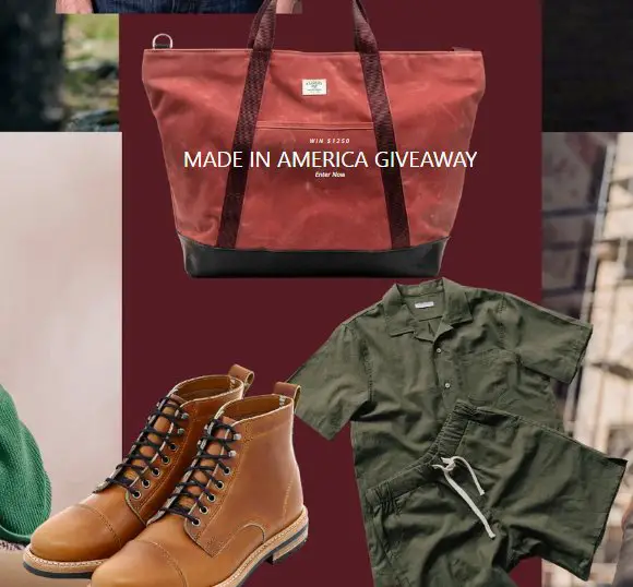 Pinebury Made In America Sweepstakes – Win A $1,250 Prize Pack