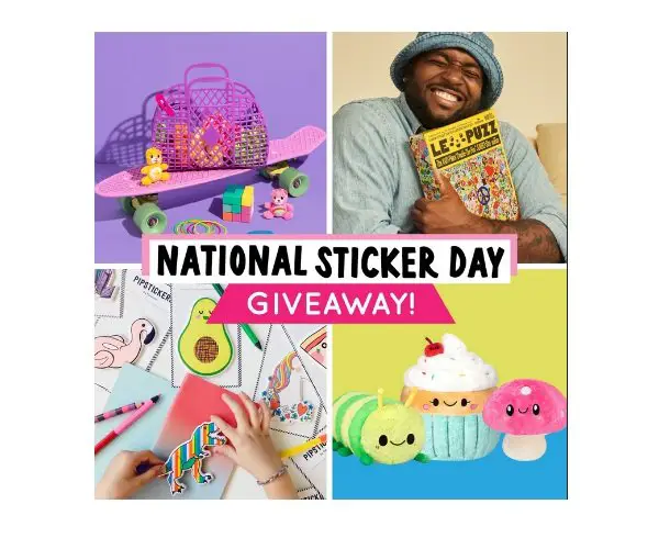 Pipsticks National Sticker Day Giveaway - Win $300 In Gift Cards & Squishables