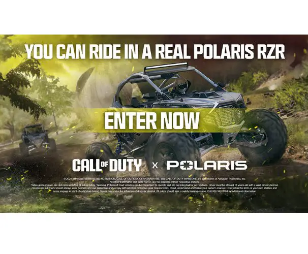 Polaris + Call Of Duty Season 5 Sweepstakes - Win A Trip For 2 To Ride A RZR Vehicle