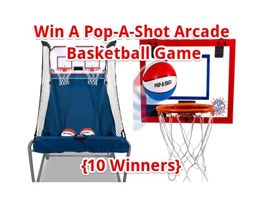 Pop-A-Shot Office Madness Giveaway - Win A Pop-A-Shot Arcade Basketball Game For Your Office