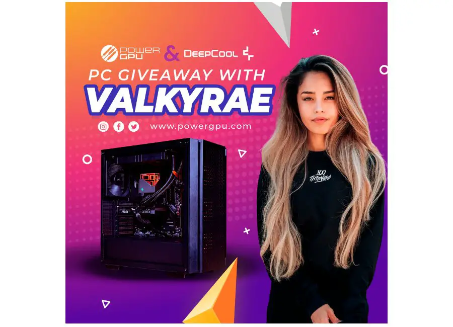 PowerGPU X Deepcool X Valkyrae Giveaway - Win A Gaming PC