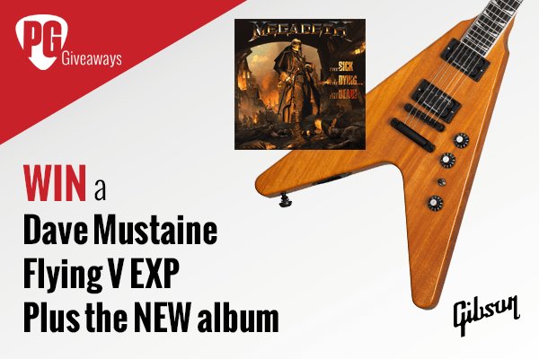 Premier Guitar Gibson Dave Mustaine Flying V EXP Guitar + Megadeth Album Giveaway