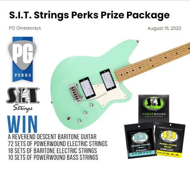 Premier Guitar Giveaway - Win A Reverend Descent Baritone Guitar & More