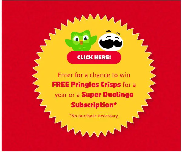 Pringles Salva La Ñ Sweepstakes - Win Duolingo Subscription & More