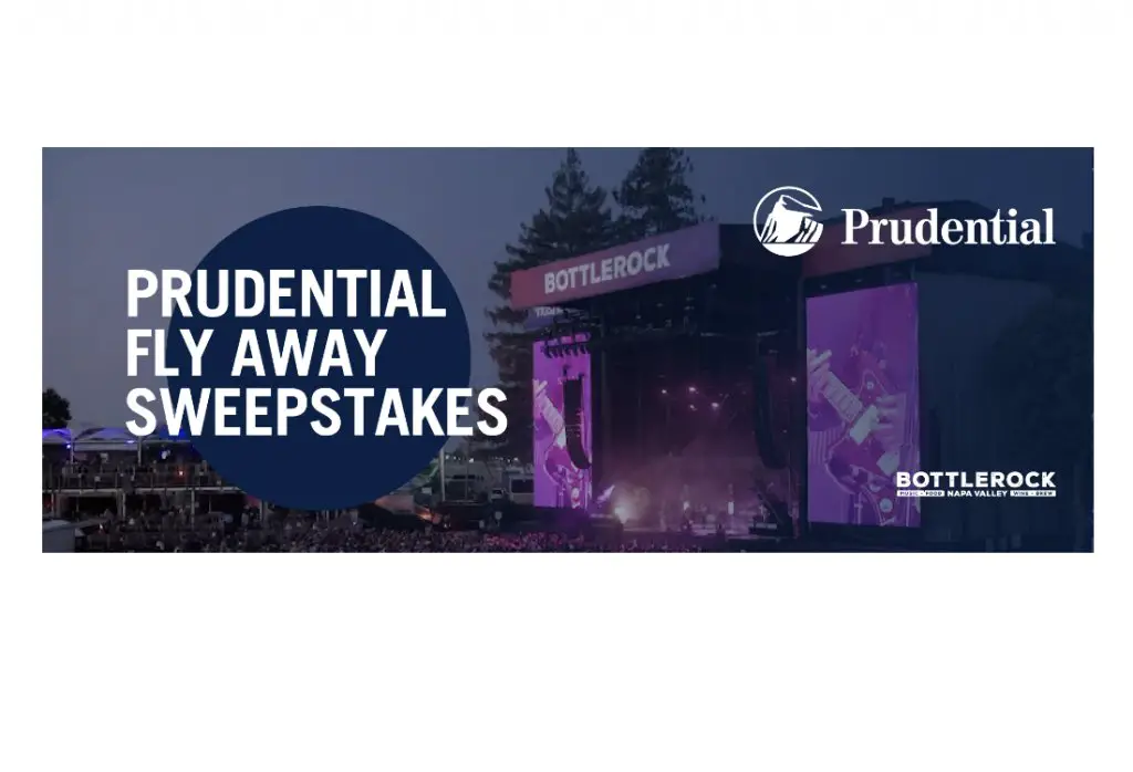 Prudential VIP Festival Flyaway Sweepstakes - Win A Trip For 2 To The 2025 BottleRock Festival