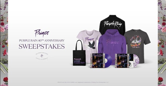 Purple Rain 40th Anniversary Sweepstakes – Win Limited - Edition Vinyl And A Shopping Spree