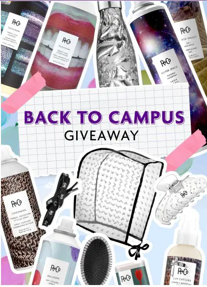 R+Co Back To Campus Giveaway – Win 1 R+Co Hair Care Essentials Gift Pack