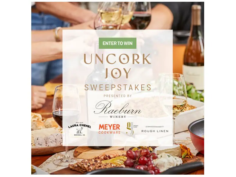 Raeburn Uncork Joy 2024 Holiday Sweepstakes - Win Merch & $2,500