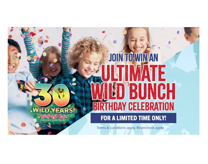 Rainforest Cafe Birthday Party Giveaway - Win A Free Kid's Birthday Party (2 Winners)