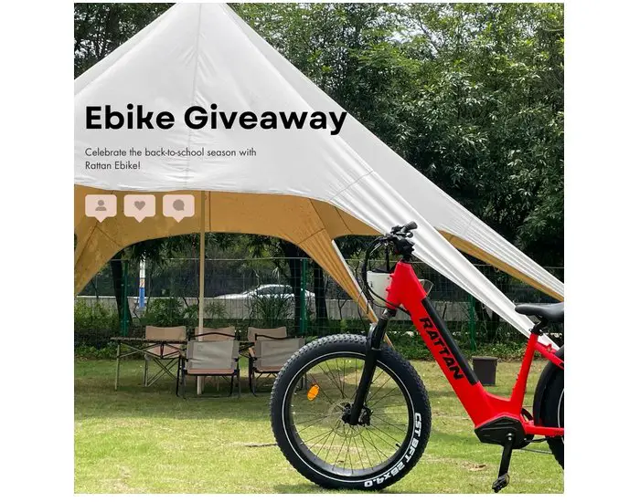 Rattanebike.com Back-to-School Ebike Giveaway - Win An EBike Or Bike Accessories