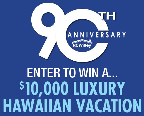 RC Willey Hawaiian Vacation Giveaway - Win A $10,000 Vacation For 4